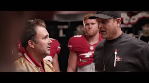 fan gives 49ers team talk in commercial