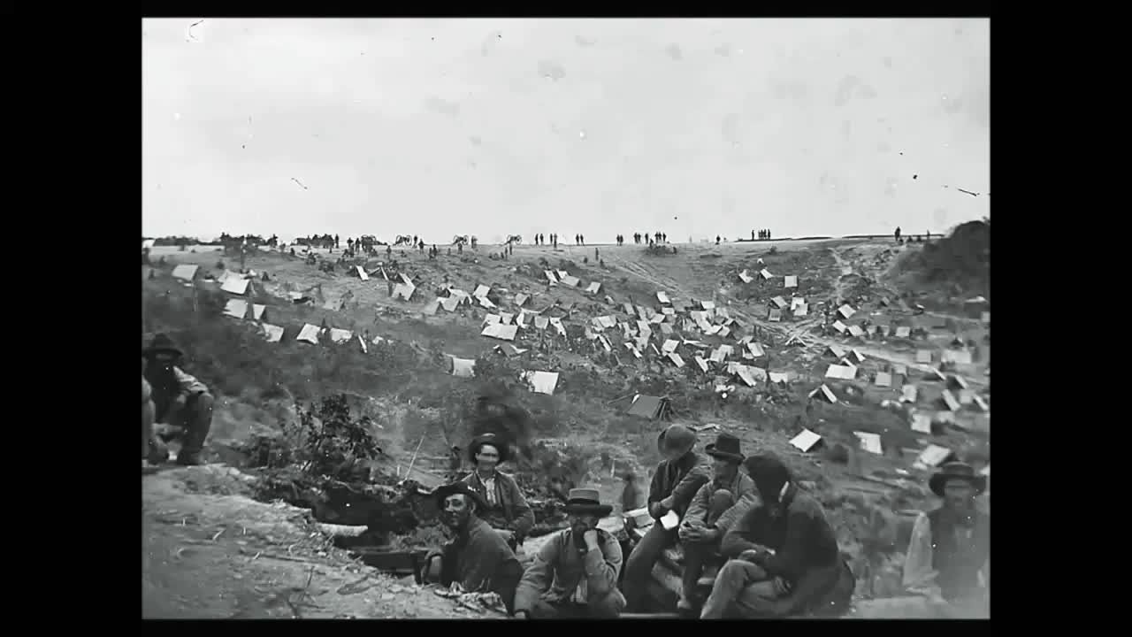 Confederate Prisioners of War at Belle Plain Virginia 1864