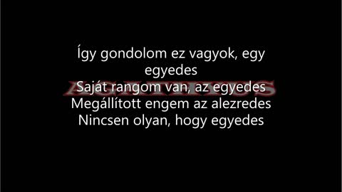 Agathyus ¬ Egyedes (hivatalos dalszöveges audió)