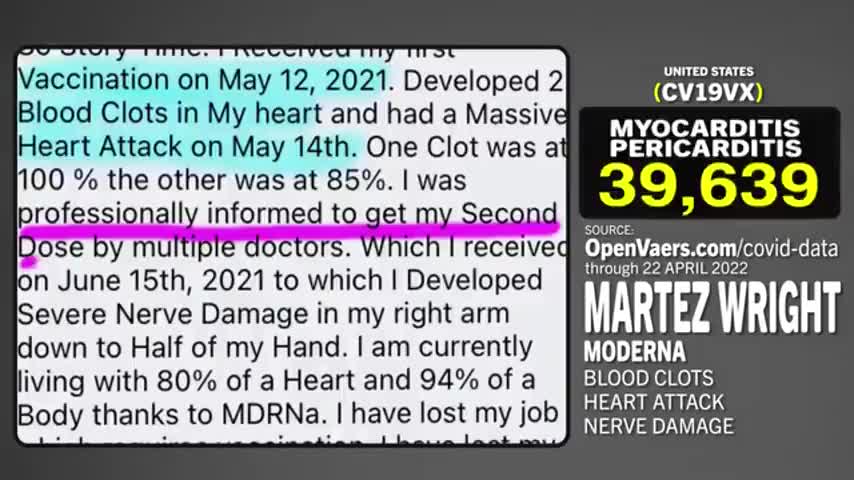 Man has heart attack after first shot, Doc says get second one. HE DID. What the hell is going on?