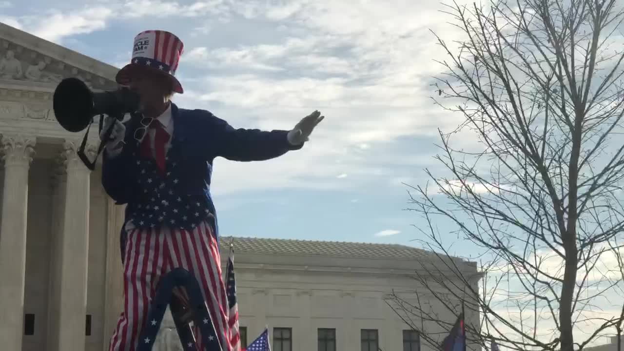 Uncle Jam Entertains the Crowd at the Jericho March