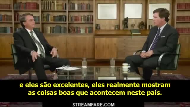 Tucker Carlson entrevista Bolsonaro para FOX News (legendas em português)