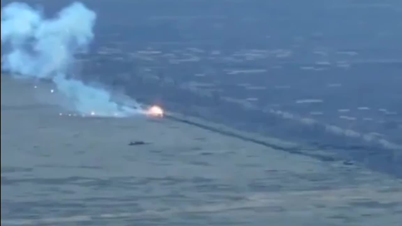 Destruction of a ruzzian tank using the Javelin ATGM