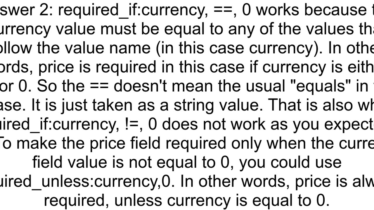 Laravel validation required if field not equal to