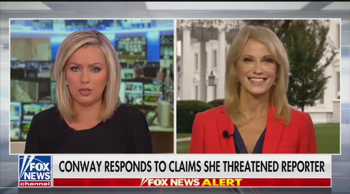 Kellyanne Conway on controversy over threatening reporter: She Got Her ’15 Minutes of Fame’