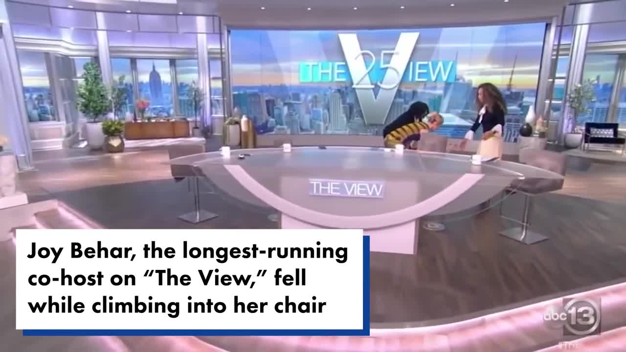 Joy Behar suffers dramatic fall on ‘The View,’ face-plants in front of audience | New York Post