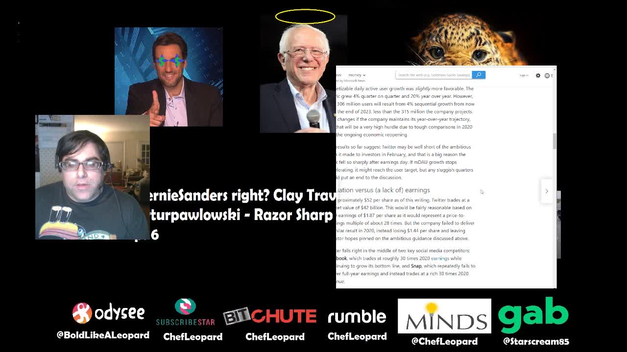 #BernieSanders right? Clay Travis sells out? #arturpawlowski - Razor Sharp Podcast Ep. 6