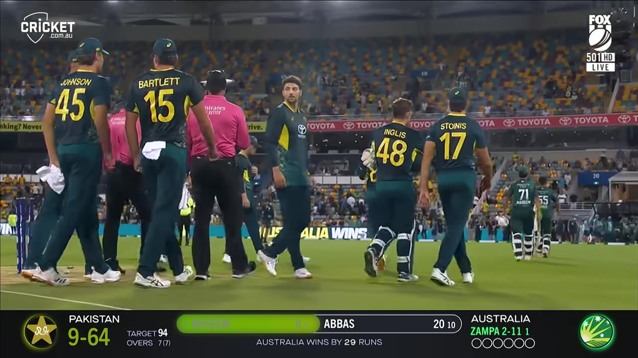 Australia vs Pakistan t20 match 2024