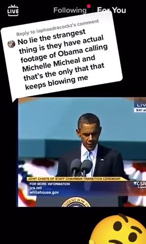 Obama calls Michelle, Micheal???