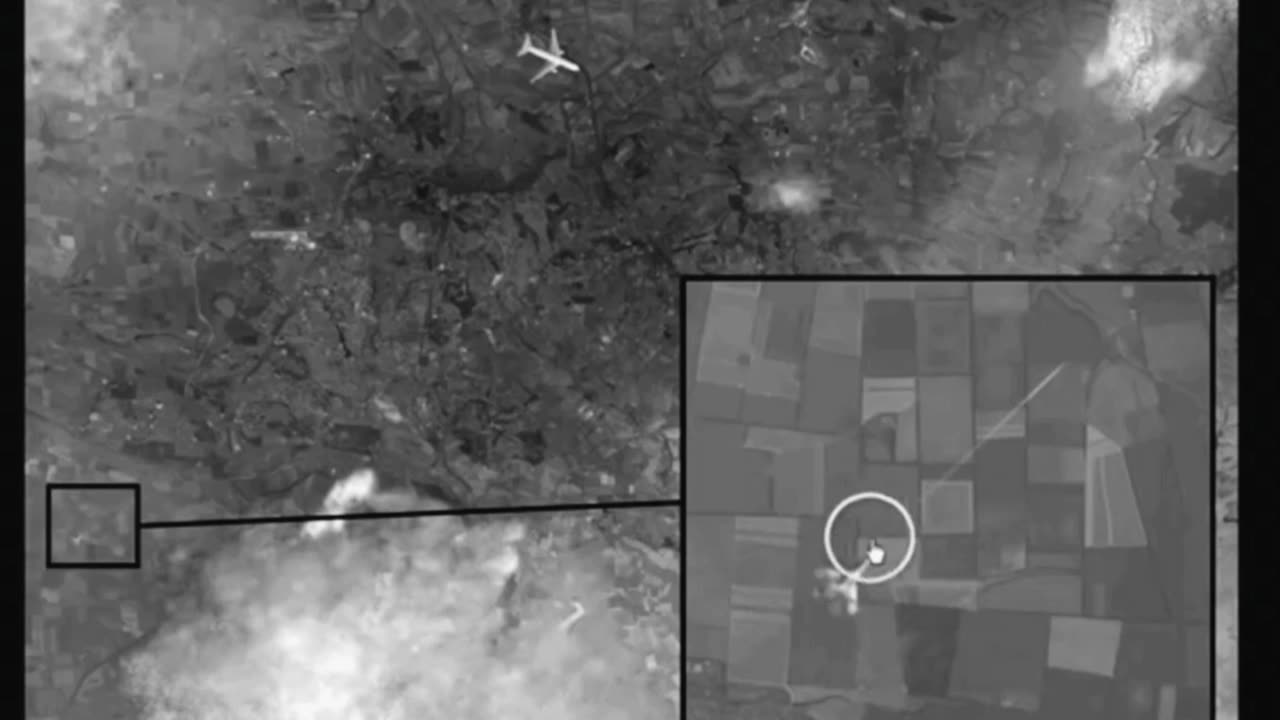 The Malaysia Airlines MH17 shooting on July 17 2014, from a different view.