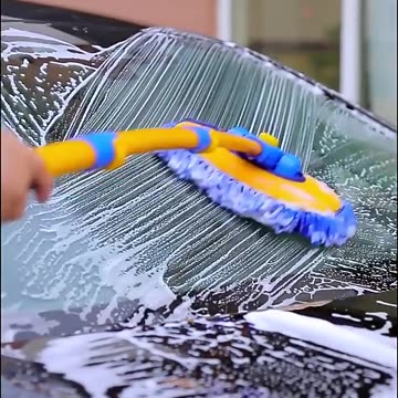 Car Wash Brush Adjustable Telescoping Long Handle Cleaning Mop