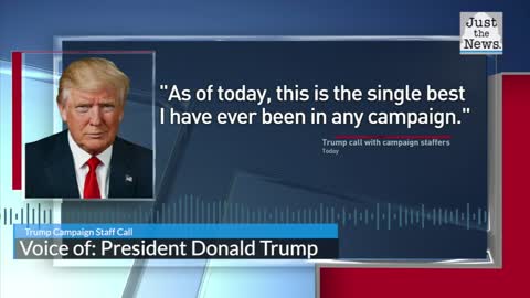 Trump to campaign staff: This is the single best that I have been in any campaign.