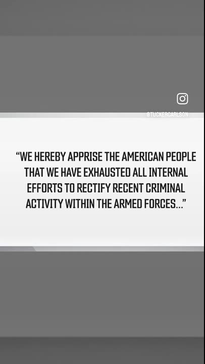 A group of over 200 active and retired military personnel released a document.