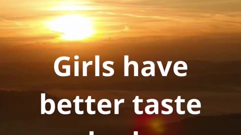 Girls have better taste buds