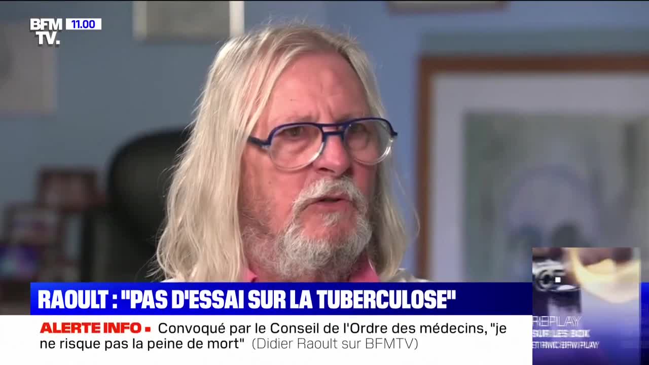 Conseil de l'ordre, essais-cliniques -- Didier Raoult s'explique sur BFMTV