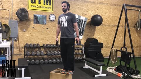 1Leg Squat Off Box