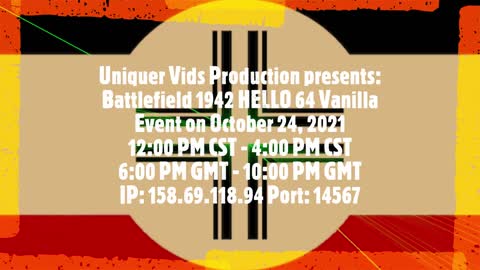 Battlefield 1942 October Surprise Event Promo