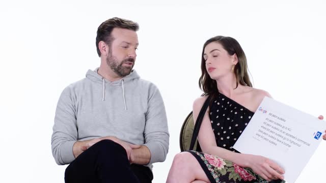 Anne Hathaway & Jason Sudeikis Answer the Web_s Most Searched Questions