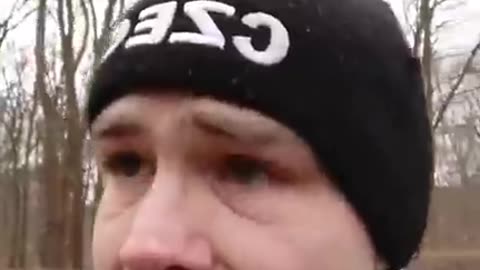 Zdeněk Chytra v Berlině protest