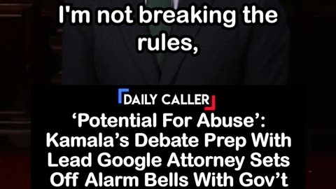 Kamala Debate Prep with Lead Google Attorney Sets Off Alarm Bells With Gov’t Watchdogs