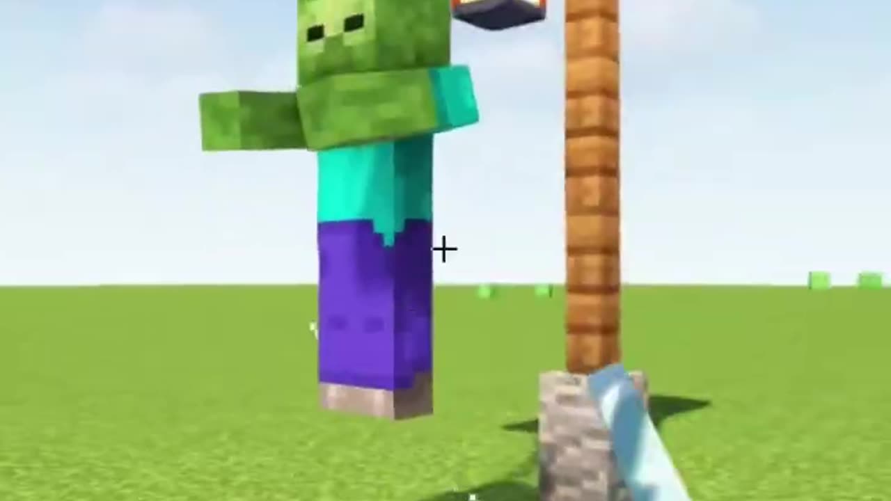 Hanging Zombie in Minecraft