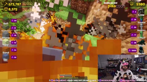 Streamer VS Minecraft redeems