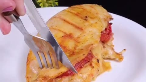 This stuffed chicken breast will surprise everyone #cooking #food #asmr