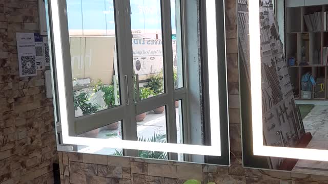 Mirror glass and wash basin