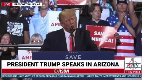President Donald J Trump Talks About Running For President Twice And Winning Twice [Arizona Rally]