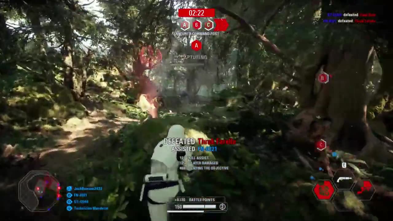 SWBF2: Instant Action Mission (Attack) First Order Takodana Gameplay