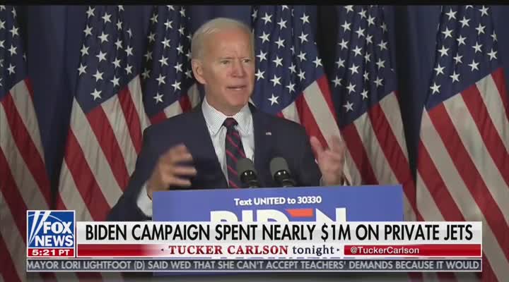 Tucker Carlson on Biden's $1 million in air travel