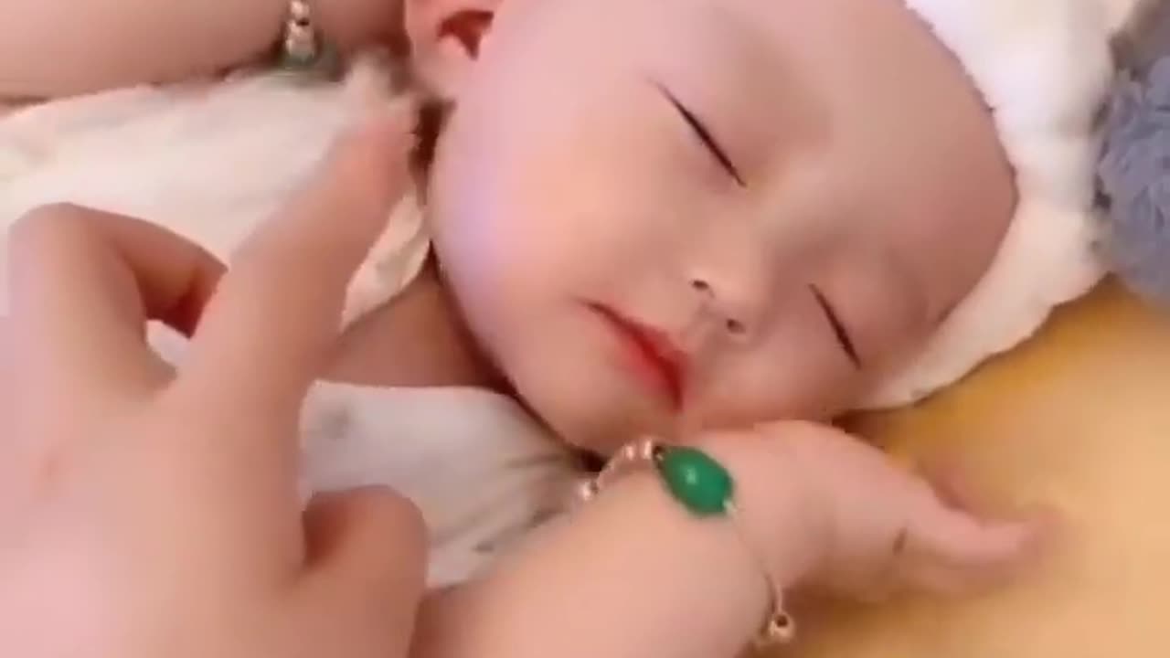 Funny baby moment