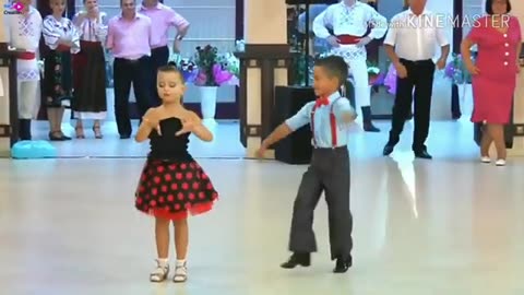 Cute little baby dance