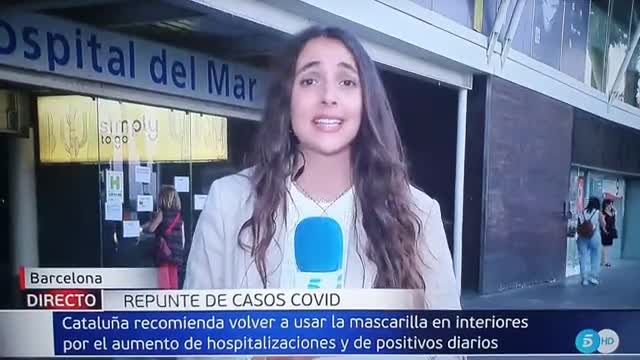 REPORTERA TELECINCO colapsa REPENTINITIS en PLENO DIRECTO