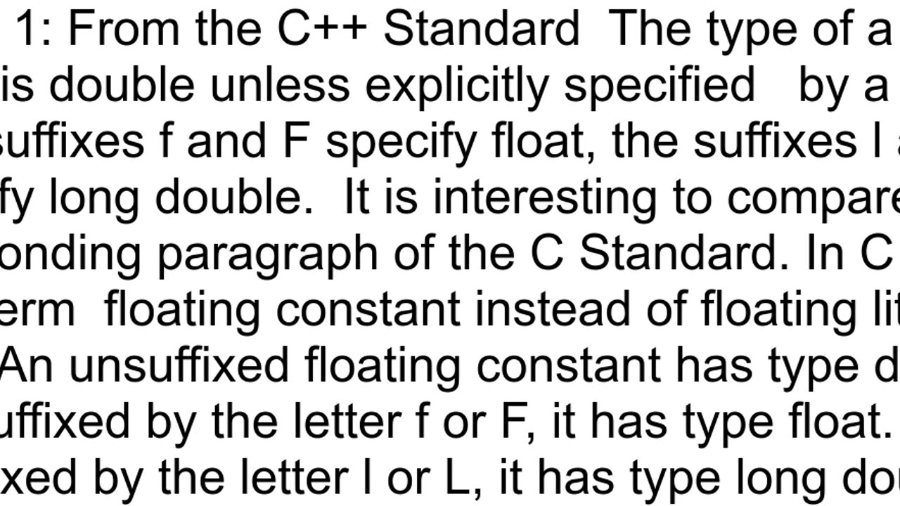 What39s the C suffix for long double literals