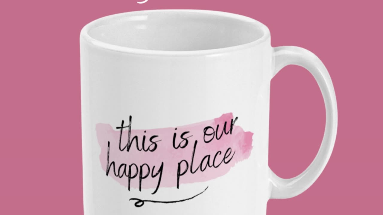 This is Our Happy Place Mug by Welovit - 11oz / 325ml ❤️