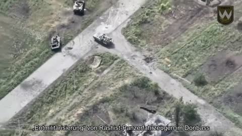 „Entmilitarisierung“ von Rashist-Panzerfahrzeugen im Donbass