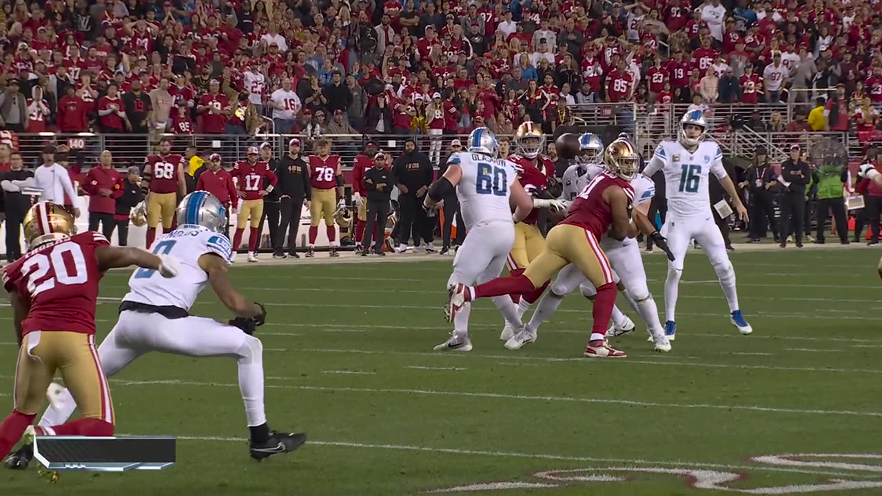 Reynolds drops fourth-down throw for turnover on downs at 49ers' 28-yard line