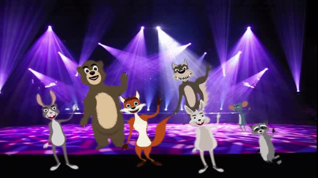 THE ANIMAL SLIDE! CUTE ANIMATED ANIMALS GROOVING