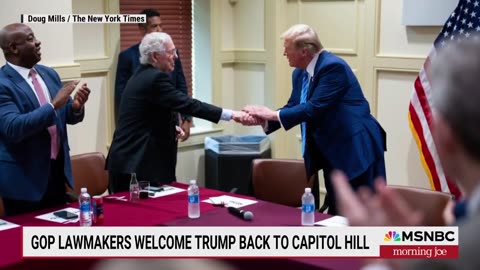 'Truly staggering': Republicans make a show of welcoming Trump back to the Hill