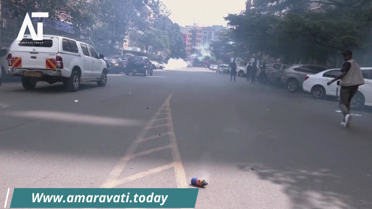 Kenya Protests Police Use Tear Gas & Water Cannons in Nairobi | Amaravati Today