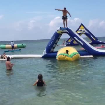 Fun Uncle LAUNCHES His Niece Into The Lake