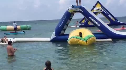 Fun Uncle LAUNCHES His Niece Into The Lake