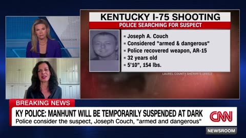 Suspect named in Kentucky highway shooter, manhunt ongoing