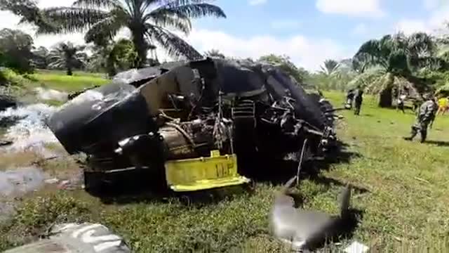 accidente aereo en sur de bolivar