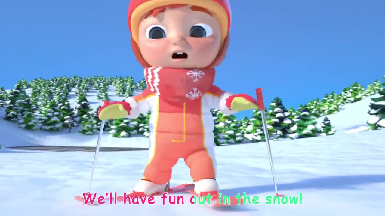 Ski Song _ CoComelon Nursery Rhymes _ Kids Songs