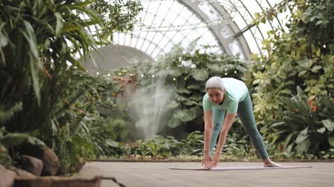 Woman Stretching Her Body