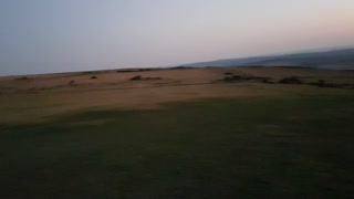 Sunset overlooking Cox tor . Dartmoor.