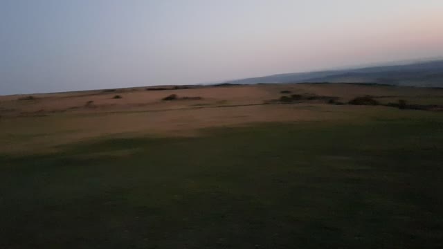 Sunset overlooking Cox tor . Dartmoor.