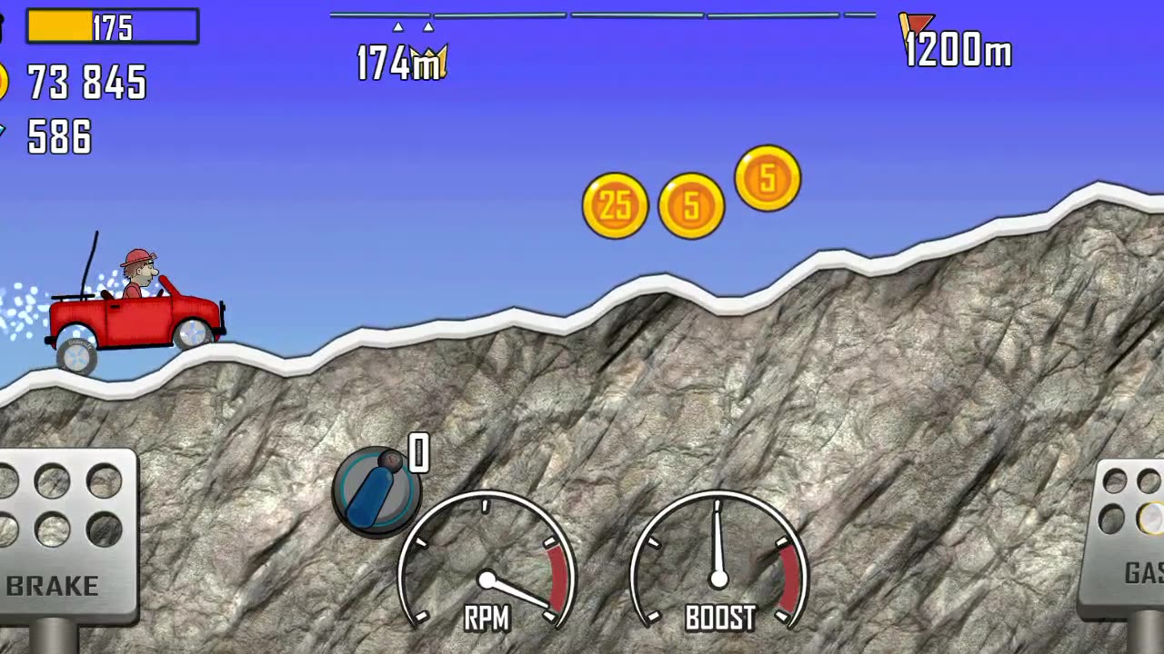 Hill climb racing game